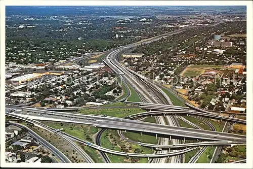 Sacramento California Fliegeraufnahme Freeway Interchange Kat. Sacramento