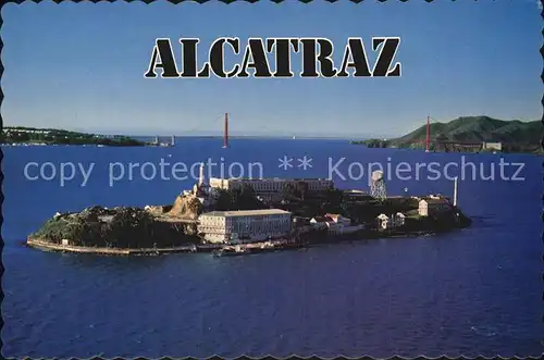 San Francisco California Alcatraz Fliegeraufnahme Kat. San Francisco