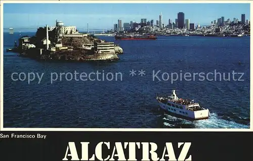 San Francisco California Alcatraz Fliegeraufnahme Kat. San Francisco