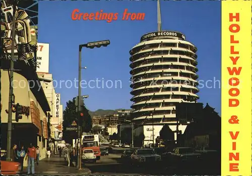 Hollywood California Vinestreet Hollywood Boulevard Kat. Los Angeles United States