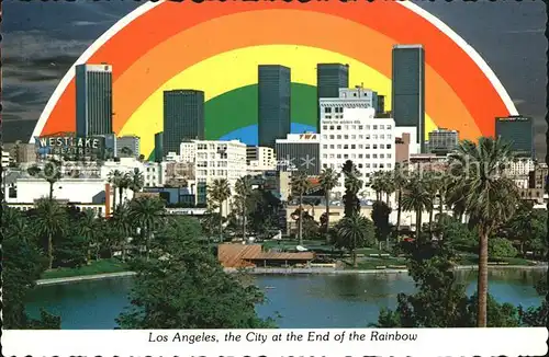 Los Angeles California City at the End of Rainbow Kat. Los Angeles