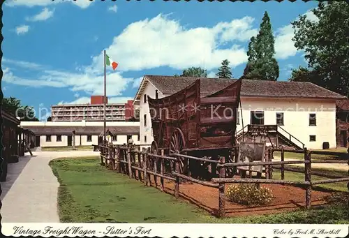 Sacramento California Vintage Freight Wagon Sutters Fort  Kat. Sacramento