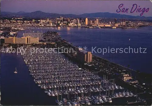 San Diego California Fliegeraufnahme Harbor Island Kat. San Diego