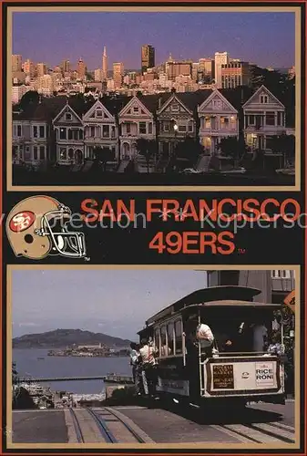 San Francisco California Home of NFL Cable Car Kat. San Francisco
