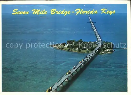 Florida Keys Fliegeraufnahme Overseas Highway Seven Mile Bridge Kat. 