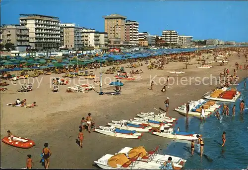Miramare di Rimini  Panorama della spiaggia Strand Hotels Kat. Rimini