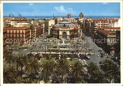 Palermo Sicilia Piazza Castelnuovo e Politeama Garibaldi Platz Theater Kat. Palermo