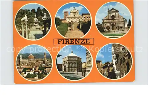Firenze Toscana Sehenswuerdigkeiten der Stadt Kat. Firenze