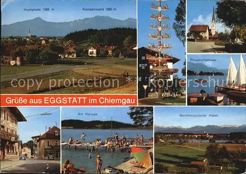 Eggstaett Oberbayern Chiemgau Hochplatte Frauenchiemsee Hartsee Kampenwand