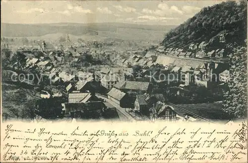 Suhl Thueringer Wald Panorama Kat. Suhl