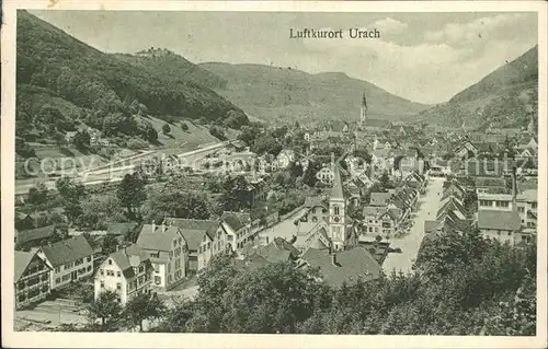 Urach Schwarzwald Panorama Kat. Voehrenbach
