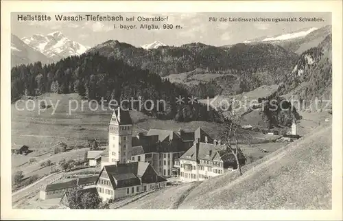 Tiefenbach Oberstdorf Heilstaette Wasach  Kat. Oberstdorf
