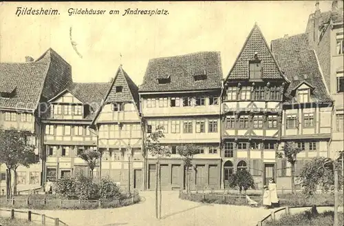Hildesheim Gildehaeuser am Andreasplatz Kat. Hildesheim