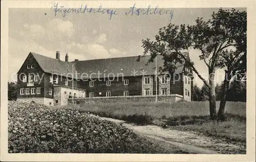 Sachsenberg Georgenthal Jugendherberge Aschberg Kat. Klingenthal Sachsen