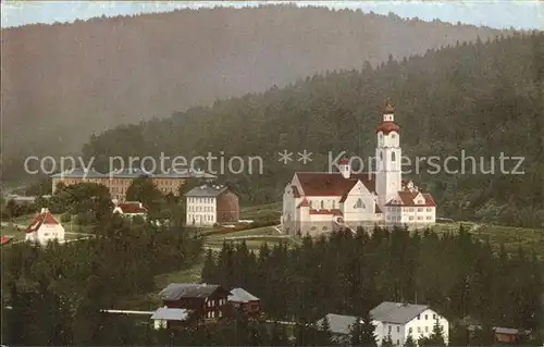 Bayrisch Eisenstein Teilansicht Kirche Kat. Bayerisch Eisenstein