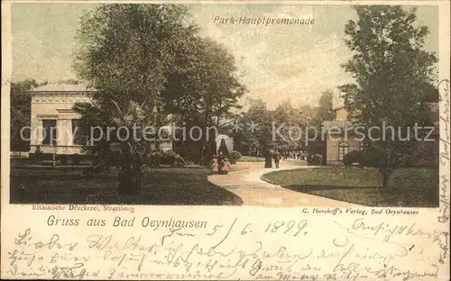 Bad Oeynhausen Park Promenade Kat. Bad Oeynhausen