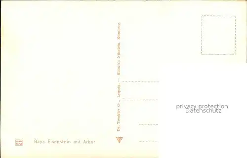 Bayrisch Eisenstein mit Arber Kat. Bayerisch Eisenstein