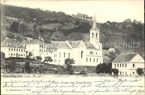 Bad Sauerbrunn Heilig Kreuz Kirche Kat. Bad Sauerbrunn