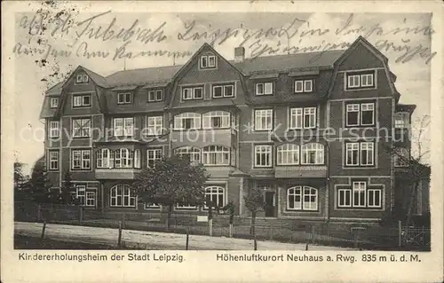 Neuhaus Rennweg Kindererholungsheim der Stadt Leipzig Kat. Neuhaus Rennweg