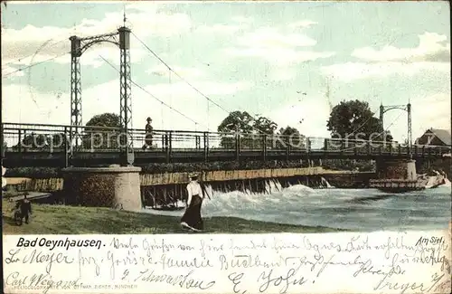 Bad Oeynhausen Bruecke am Siel Kat. Bad Oeynhausen