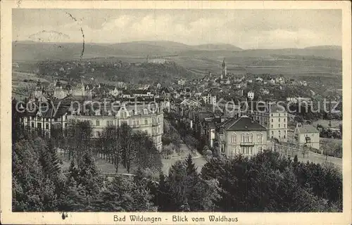 Bad Wildungen Blick vom Waldhaus Kat. Bad Wildungen