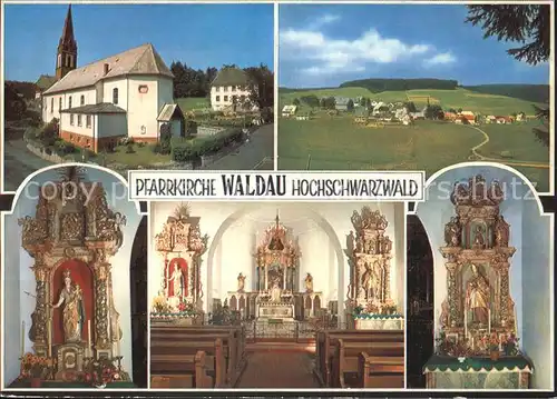 Waldau Degerloch Pfarrkirche Waldau Figuren  Kat. Stuttgart