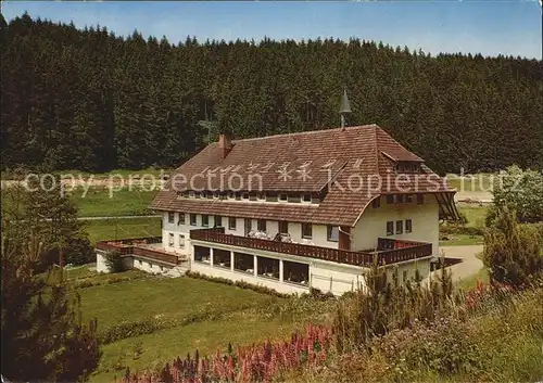 Grafenhausen Schwarzwald VdH Erholungsheim Haus Heimkehrerdank Schluechtmuehle  Kat. Grafenhausen