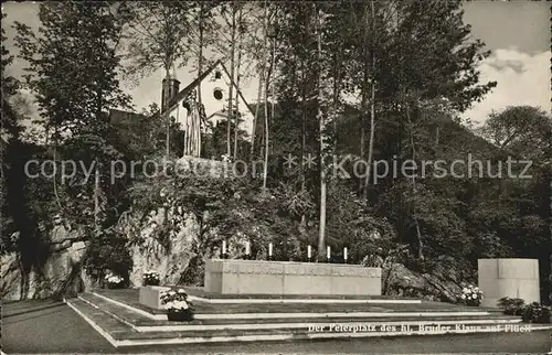 Flueeli Ranft Altar Bruder Klausen Statue Feierplatz Kat. Flueeli Ranft