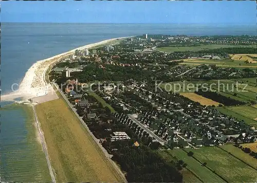 Cuxhaven Nordseebad Fliegeraufnahme Duenenweg  Kat. Cuxhaven