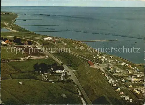 Burhave Fliegeraufnahme Strand Kat. Butjadingen