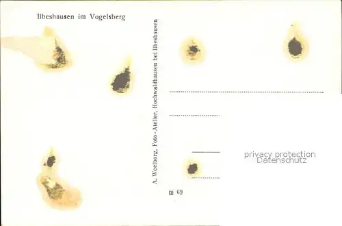 Ilbeshausen Hochwaldhausen Teufelsmuehle erbaut 1691 Fachwerkhaus Wasserrad Kat. Grebenhain