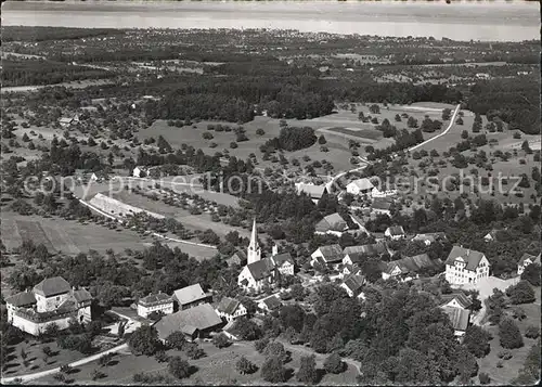 Hagenwil Schloss und Dorf Fliegeraufnahme Kat. Hagenwil