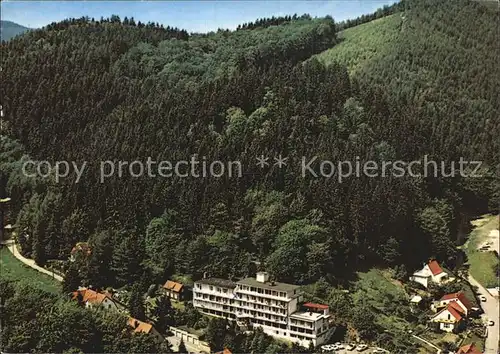 Bad Lauterberg Fliegeraufnahme Kneipp Sanatorium Doktor von Plachy Kat. Bad Lauterberg im Harz