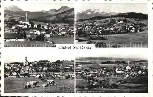 Chatel St Denis Panorama Alpen Kat. Chatel St Denis
