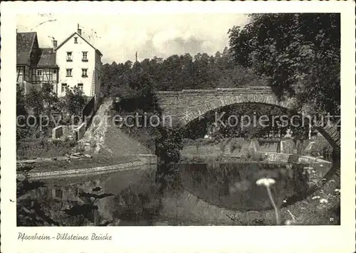 Pforzheim Dillsteiner Bruecke Kat. Pforzheim