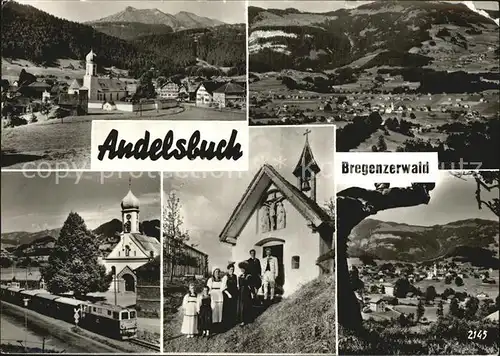 Andelsbuch Vorarlberg Kirche Eisenbahn Panoramen Kat. Andelsbuch