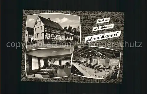 Linnenbach Gasthaus Metzgerei Zum Hannes Kat. Fuerth