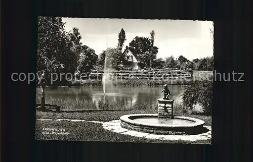 Amriswil TG Weyerhuesli Brunnen Skulptur Kat. Amriswil