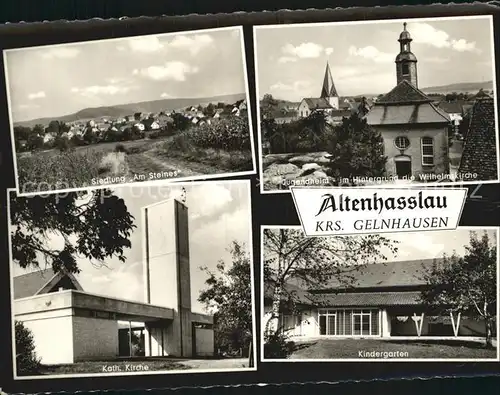 Altenhasslau Siedlung Am Steines Jugendheim Wilhelmskirche Kath Kirche Kindergarten Kat. Linsengericht