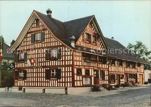 Schocherswil Gasthof zum Hecht Fachwerkhaus Kat. Schocherswil