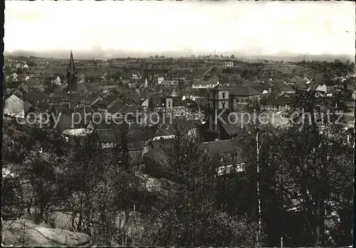 Ottweiler Blick ueber die Stadt Kat. Ottweiler