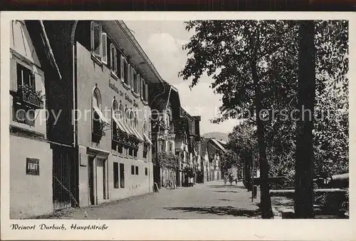 Durbach Hauptstrasse Weinort Kat. Durbach Schwarzwald