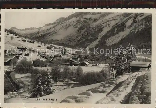 Les Diablerets Winterpanorama