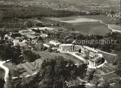 Kassel Fliegeraufnahme Wilhelmshoehe Schloss Gewaechshaus Schlosshotel Kat. Kassel