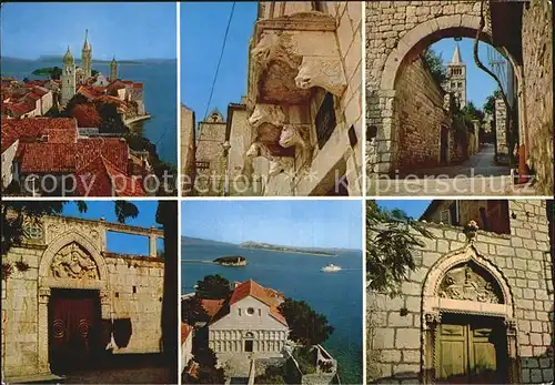 Rab Croatia Fliegeraufnahme Altstadt