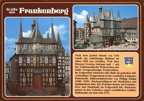 Frankenberg Sachsen Rathaus Kat. Frankenberg Sachsen