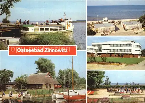 Zinnowitz Ostseebad Achterwasser Bootshafen Strand