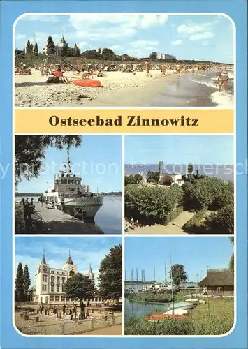 Zinnowitz Ostseebad Strand Konzertpavillon Hafen Achterwasser