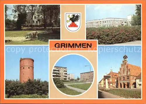 Grimmen Wasserturm Leningrader Strasse Kat. Grimmen