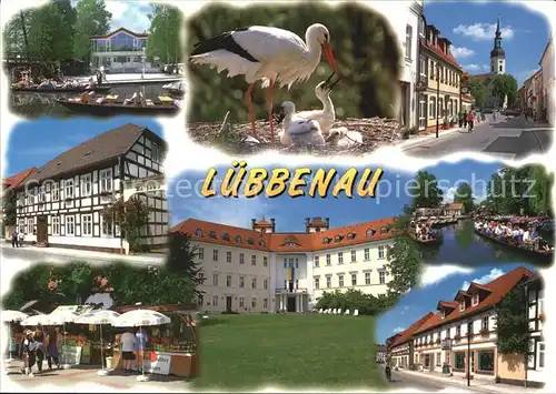 Luebbenau Spreewald Stoerche Ortspartien Kat. Luebbenau